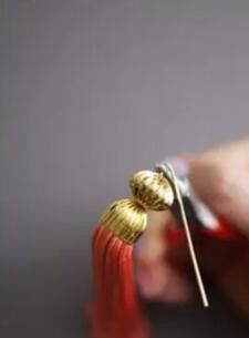 流苏耳环的制作