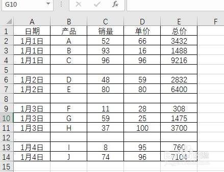 <b>Excel如何快速删除无规律空白行</b>