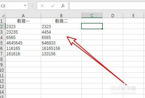 Excel2016怎么样快速比较两列数据是否相同