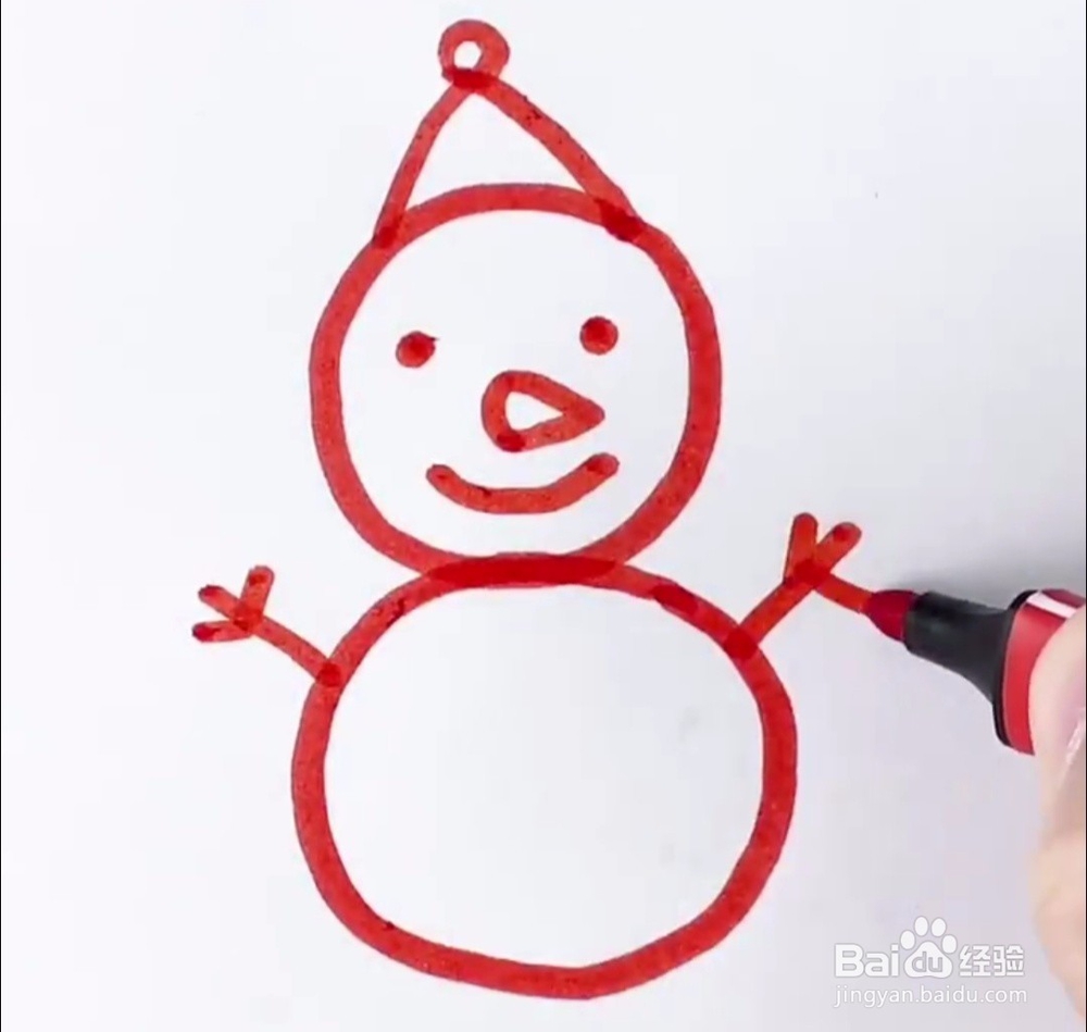小雪人怎么画 教大家小雪人简笔画
