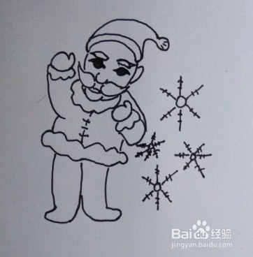 <b>圣诞老人画法教程（1）怎么画，如何画圣诞老人</b>
