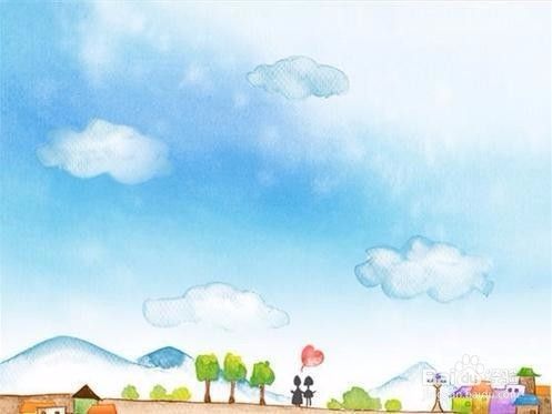 初学者水彩风景画教程 百度经验