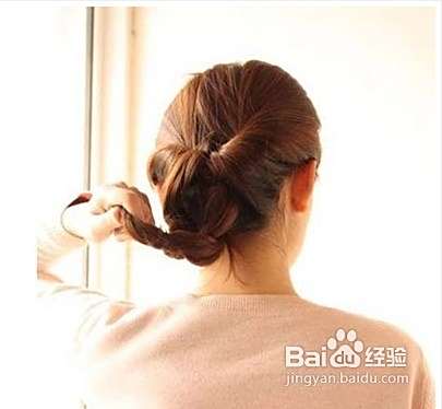 简单的韩式盘发步骤