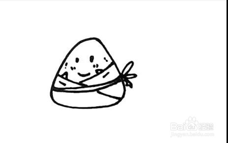 如何画粽子的简笔画