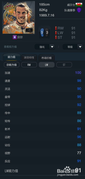 FIFA OL3新版皇家马德里球员推荐(主力下篇)