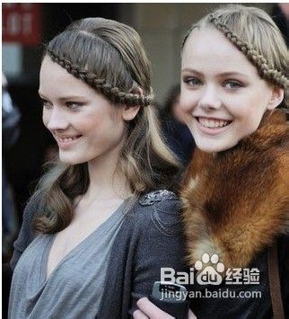 各种风格的刘海编发发型