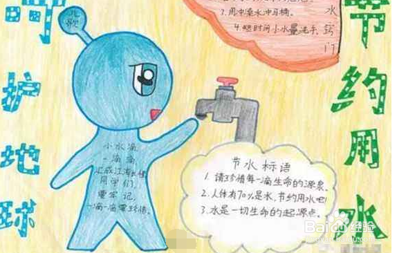关于小学生节约用水的手抄报