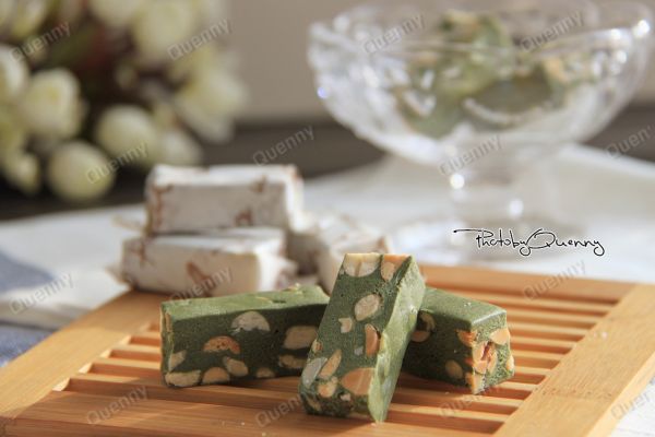 抹茶花生牛轧糖