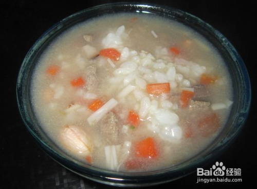 孕妇的营养餐 猪肝胡萝卜粥