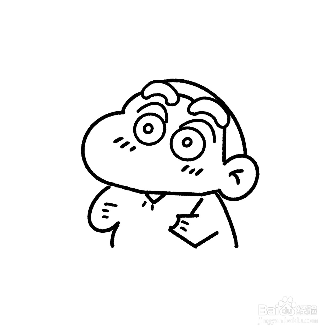 零基础教程【蜡笔小新简笔画】附加步骤