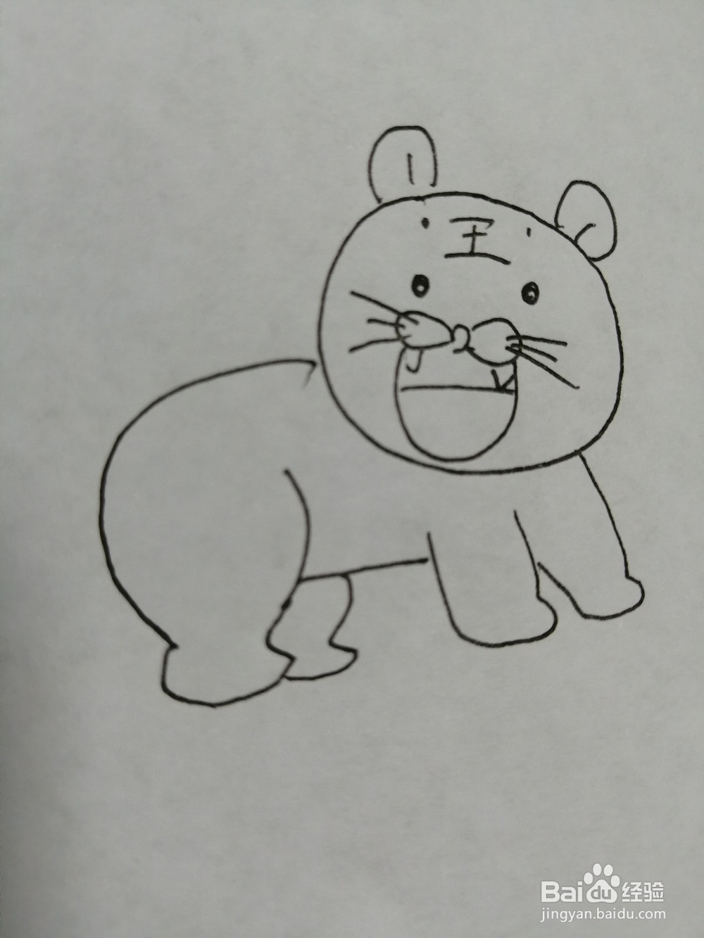 可爱的小老虎怎么画