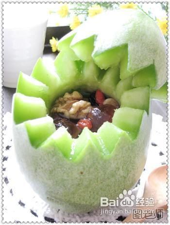 养生健脑抗衰香瓜五果汤盅