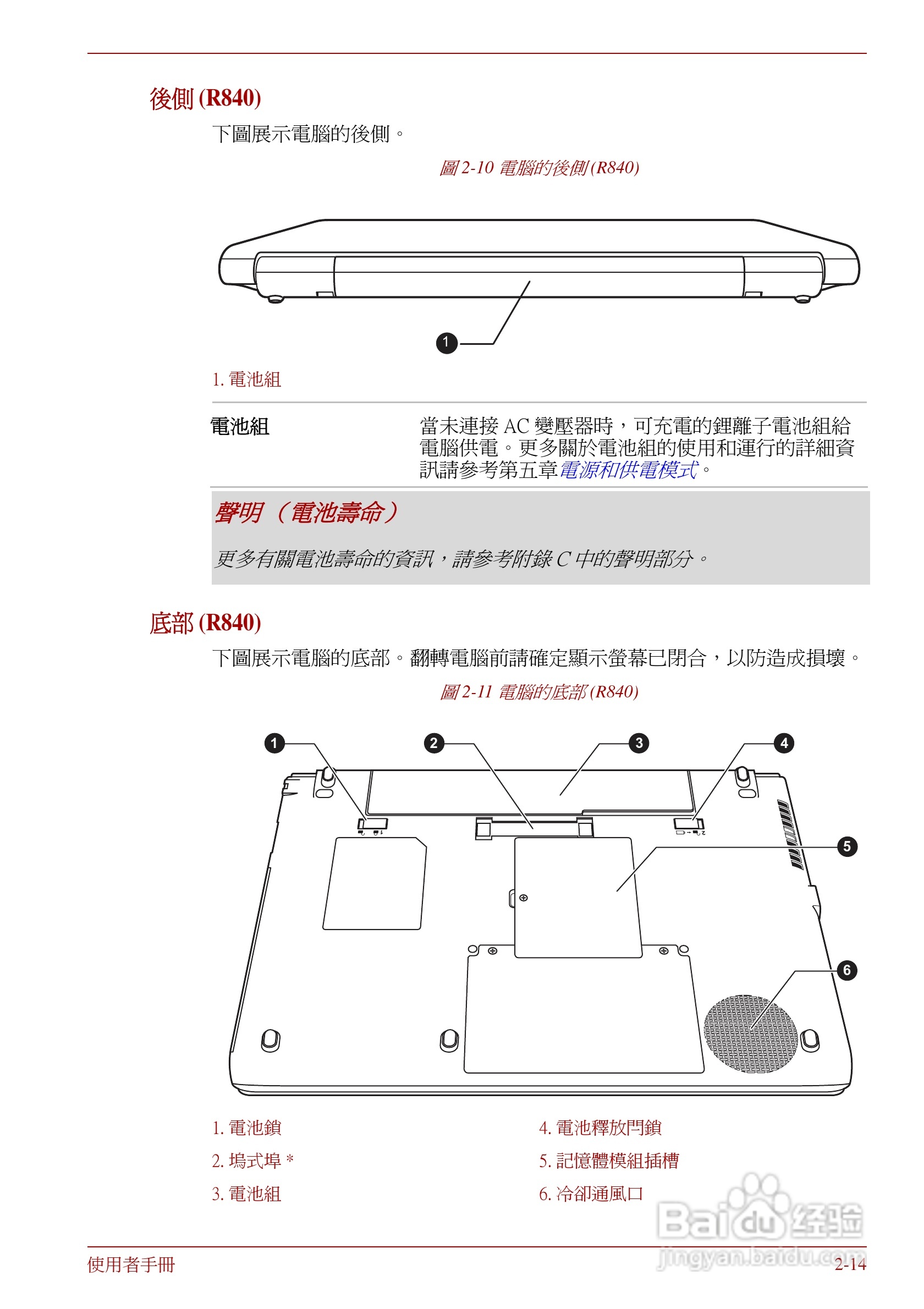 东芝Portege R830笔记本电脑使用說明書:[5]