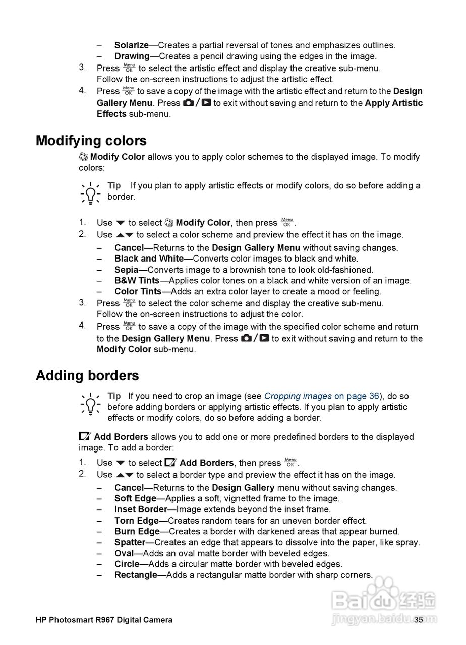 惠普Photosmart R967数码相机使用说明书:[4]