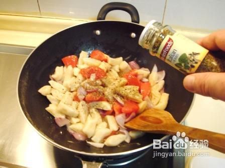 黑椒酱炒马铃薯面疙瘩