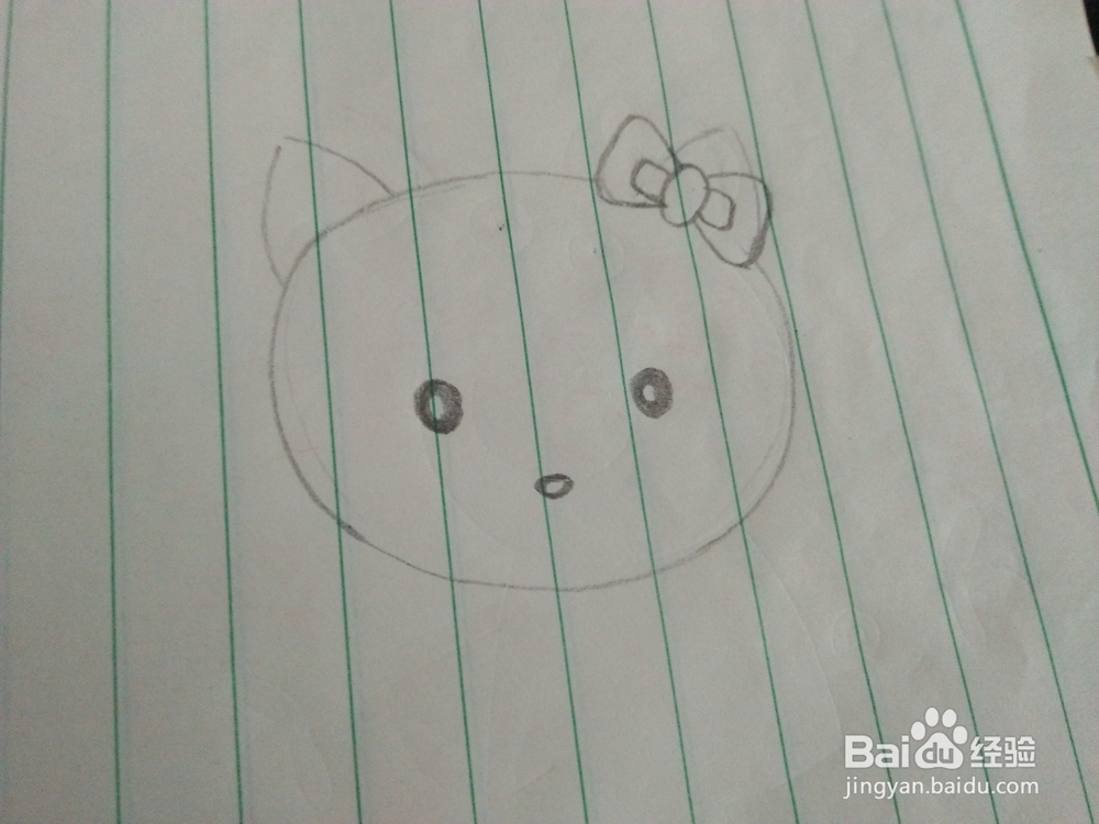 儿童简笔画—如何画凯蒂猫