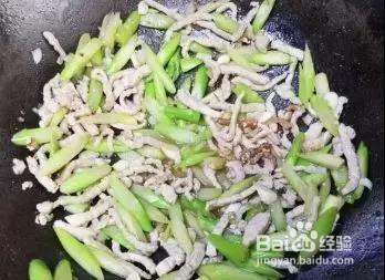 家常芦笋炒肉丝