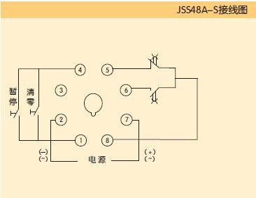 JSS48A-S时间继电器的接线方法