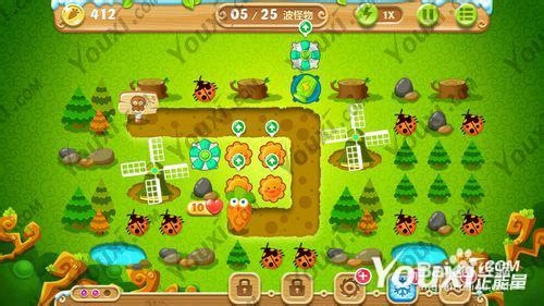 保卫萝卜2第17关攻略 森林17宝石金萝卜教程