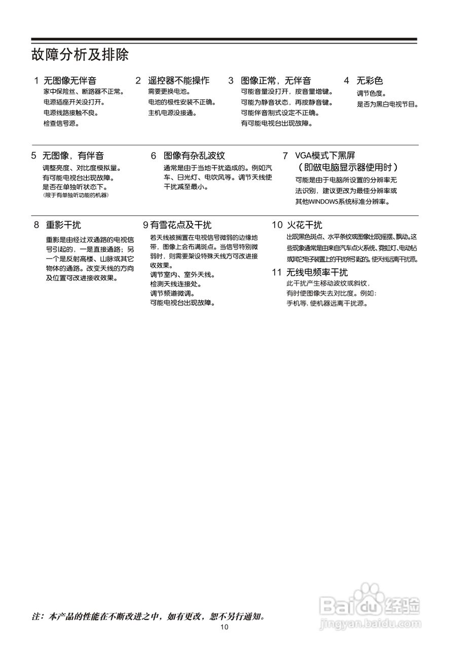 TCL王牌L46F19F液晶彩电使用说明书