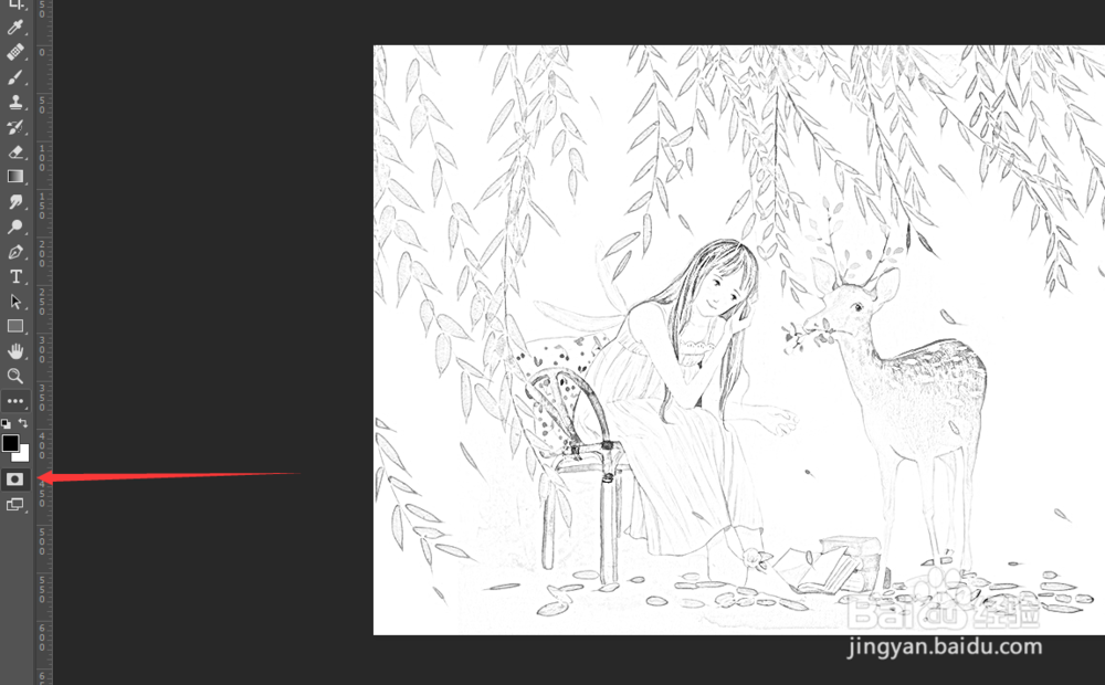 ps软件入门-ps中插画快速提取线稿