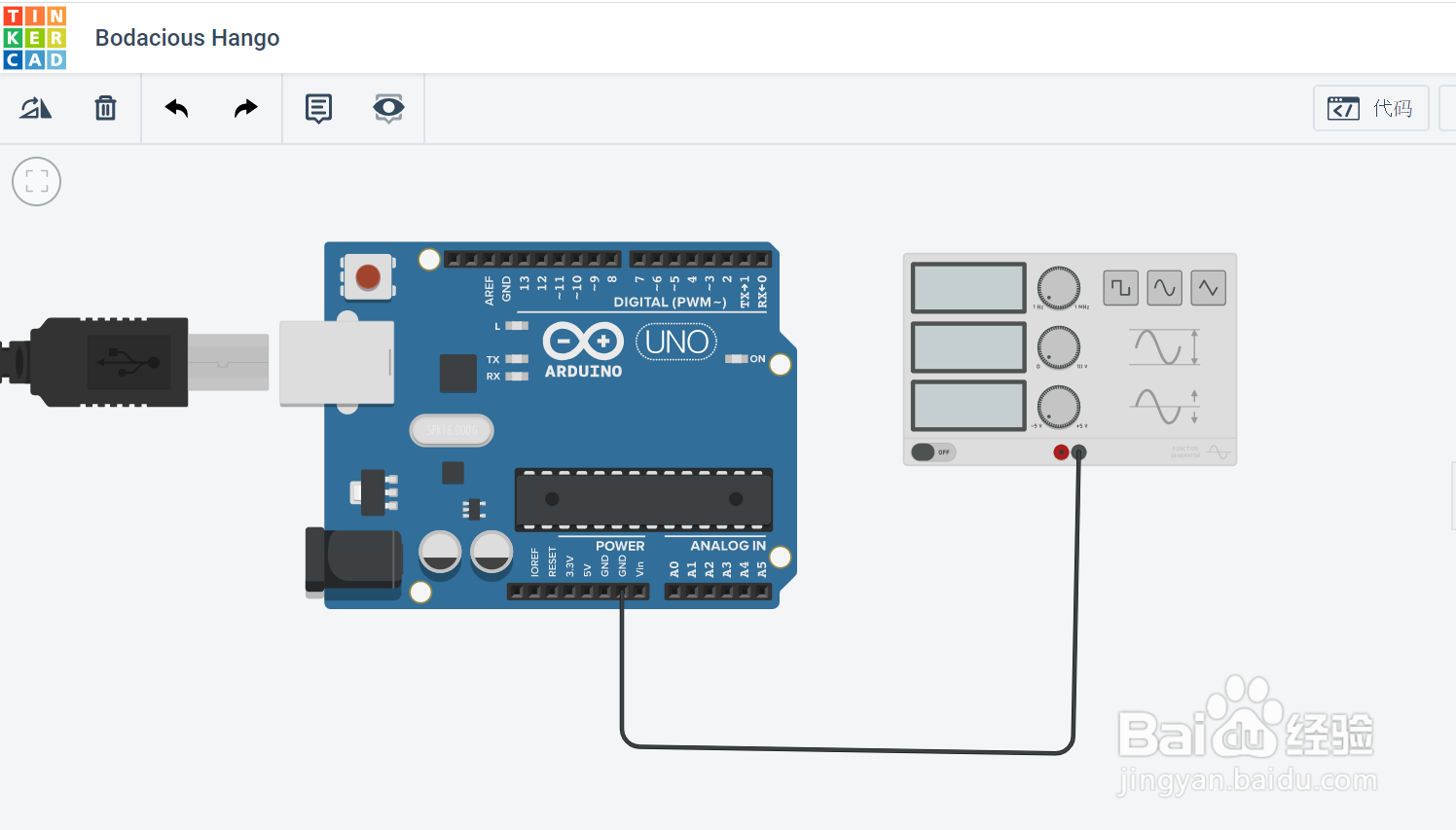 Arduino频率测量在TinkerCAD上的仿真