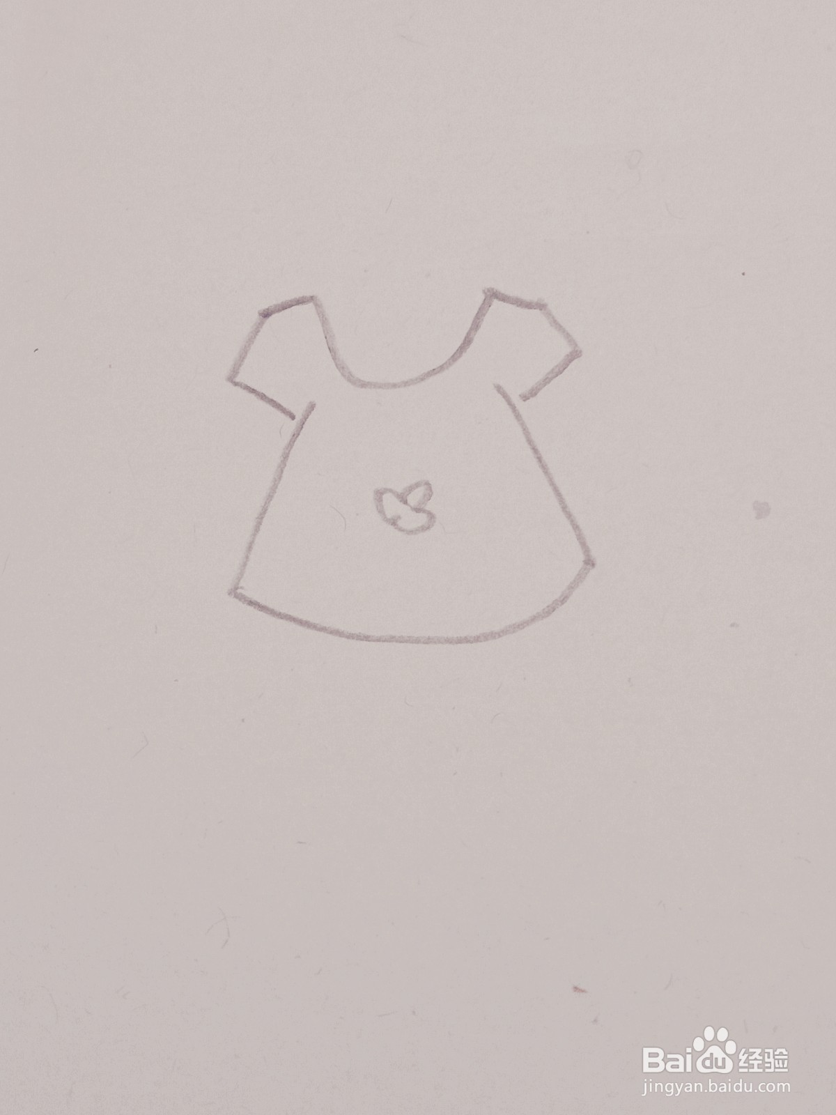 衣服的简笔画之四