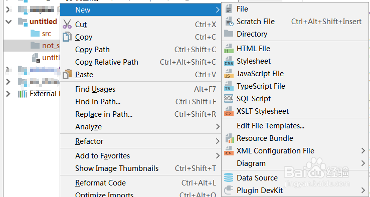 intellij idea右键不能创建java class怎么办?