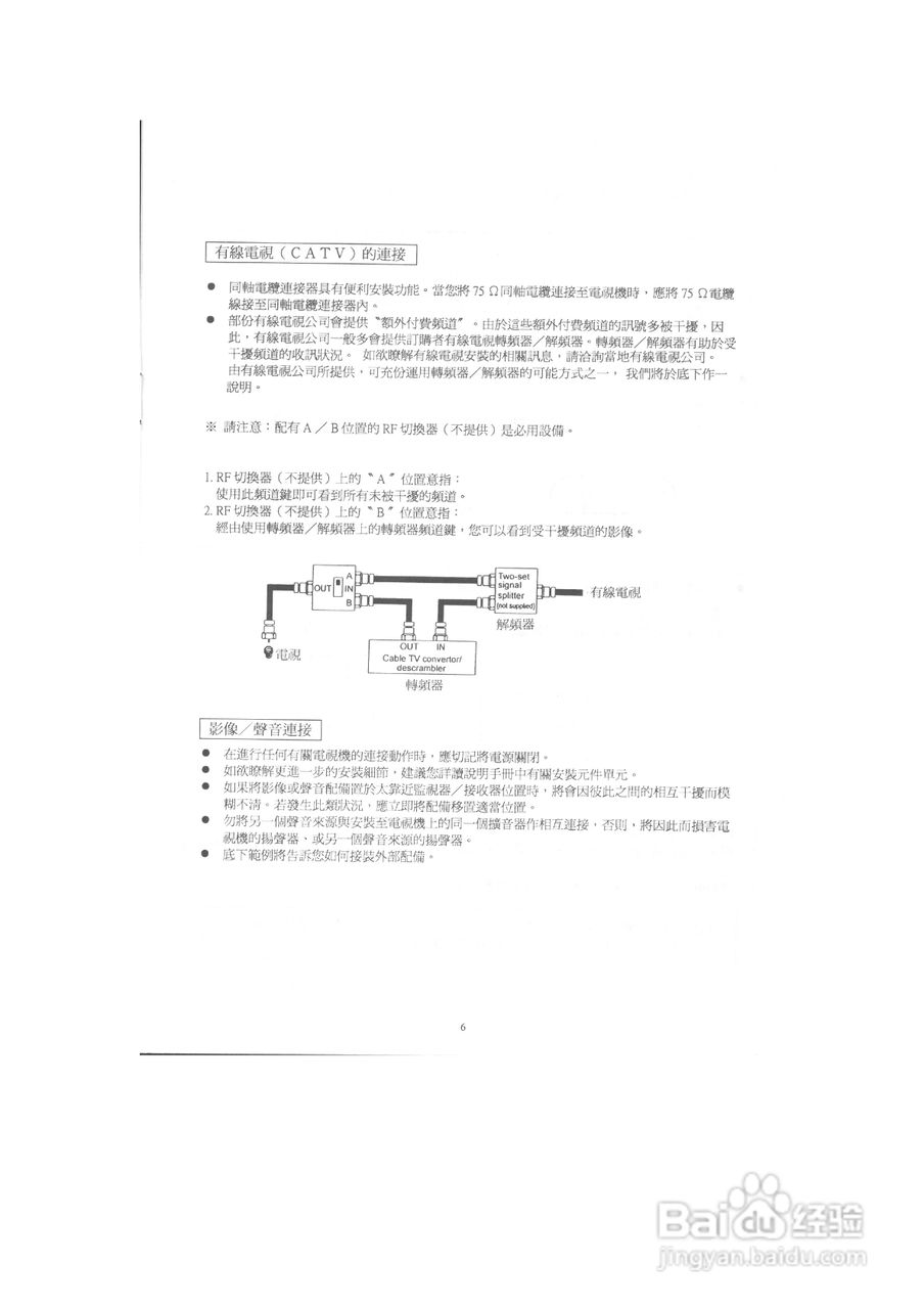 歌林CT-2581K型电视机使用说明书:[1]