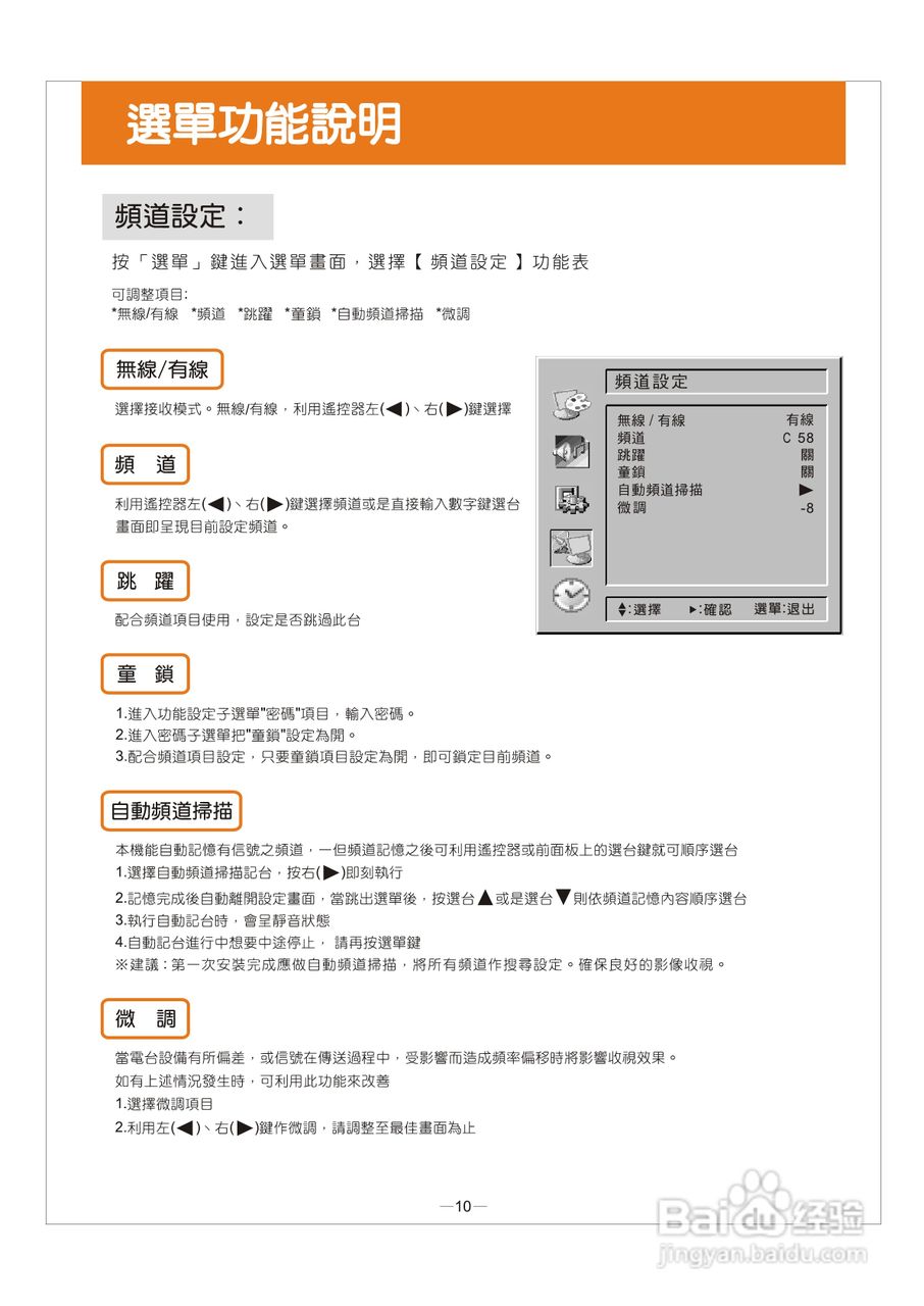 歌林HCT-H296型数位倍频电视机使用说明书:[2]