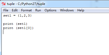 Python中的元组和集合