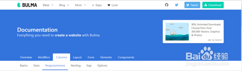 Bulma框架中列的嵌套与响应性