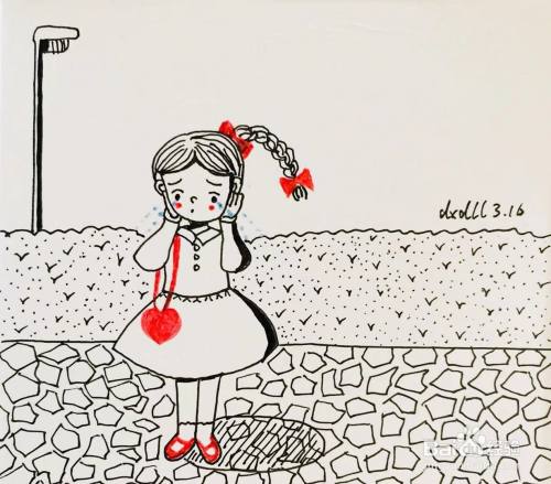 插画教程之迷路的女孩璐璐