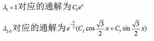 二阶常系数线性微分方程---齐次方程解法