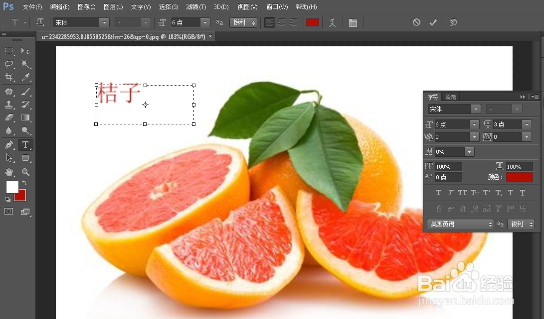 ps文字工具打字不显示