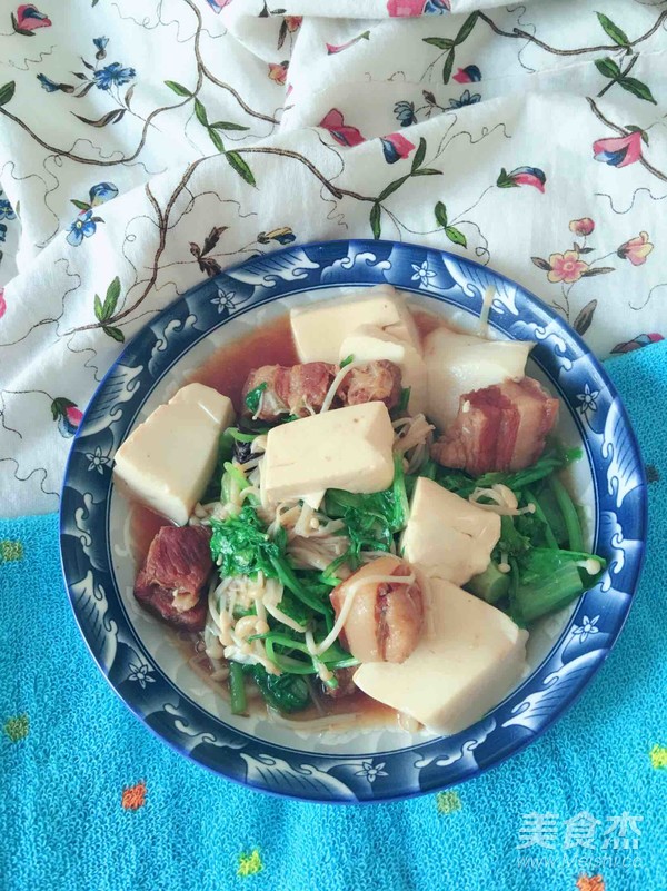 红烧肉烩豆腐