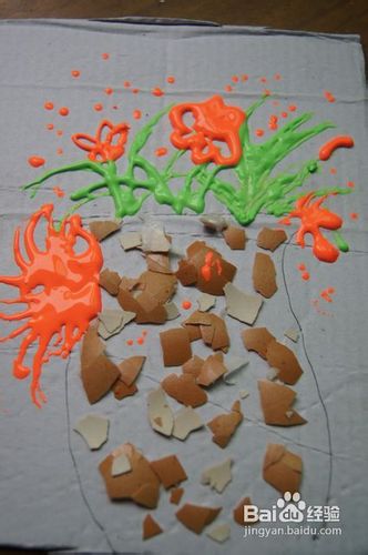 怎么做蛋壳粘贴画