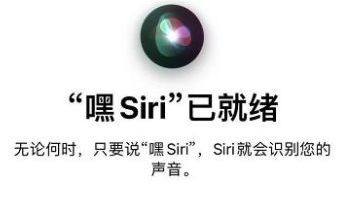 设置嘿siri没声波反应