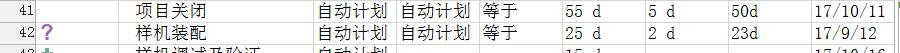 利用project对比两个项目