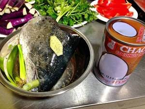 食补养生咖喱鱼(三文鱼头+龙俐鱼)