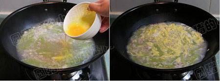小儿清热解毒减肥瘦身丝瓜肉末蛋花汤的做法