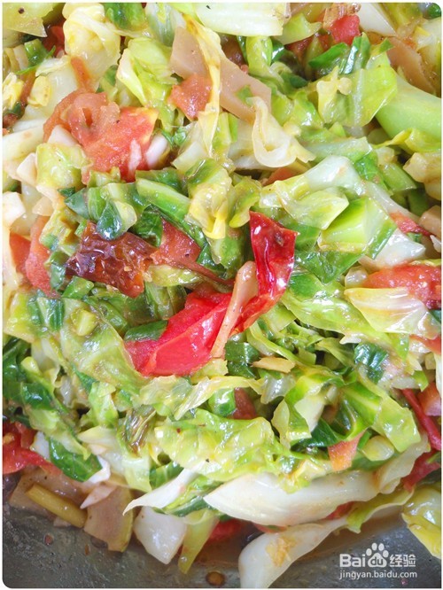 酸香包菜的简易做法