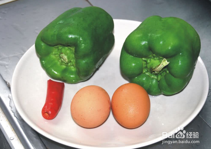 简易版青椒炒鸡蛋
