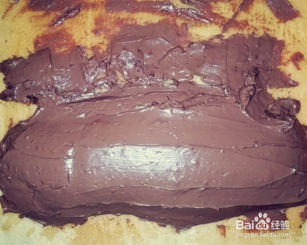 黑巧克力冰冻奶油奶酪芝士蛋糕卷低糖版