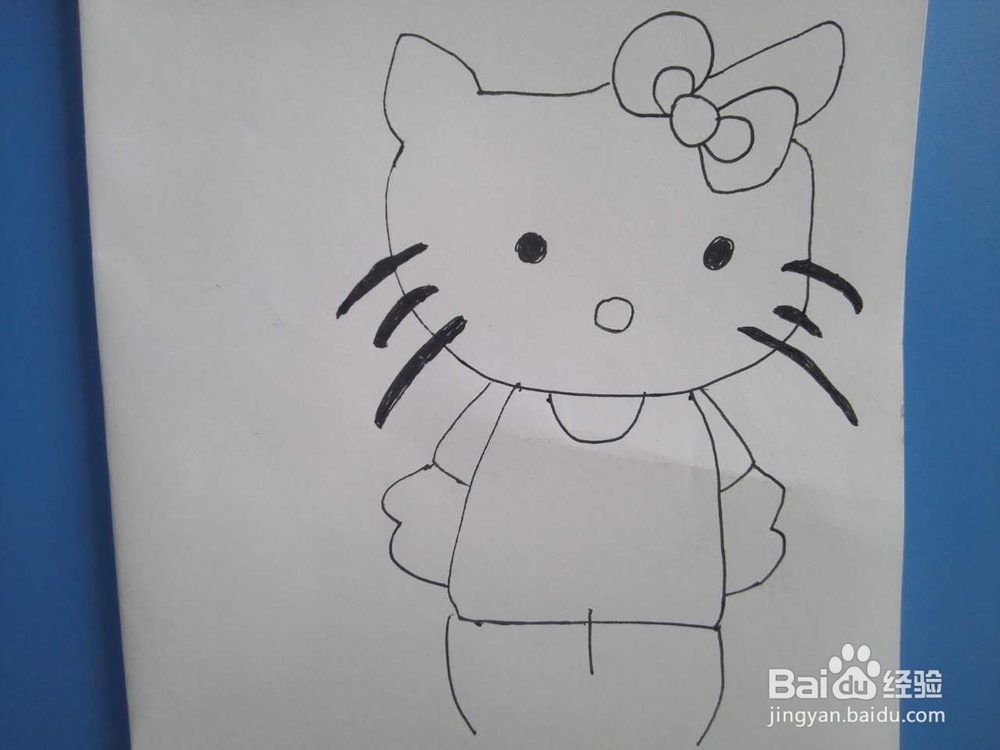 简笔画之Hello Kitty