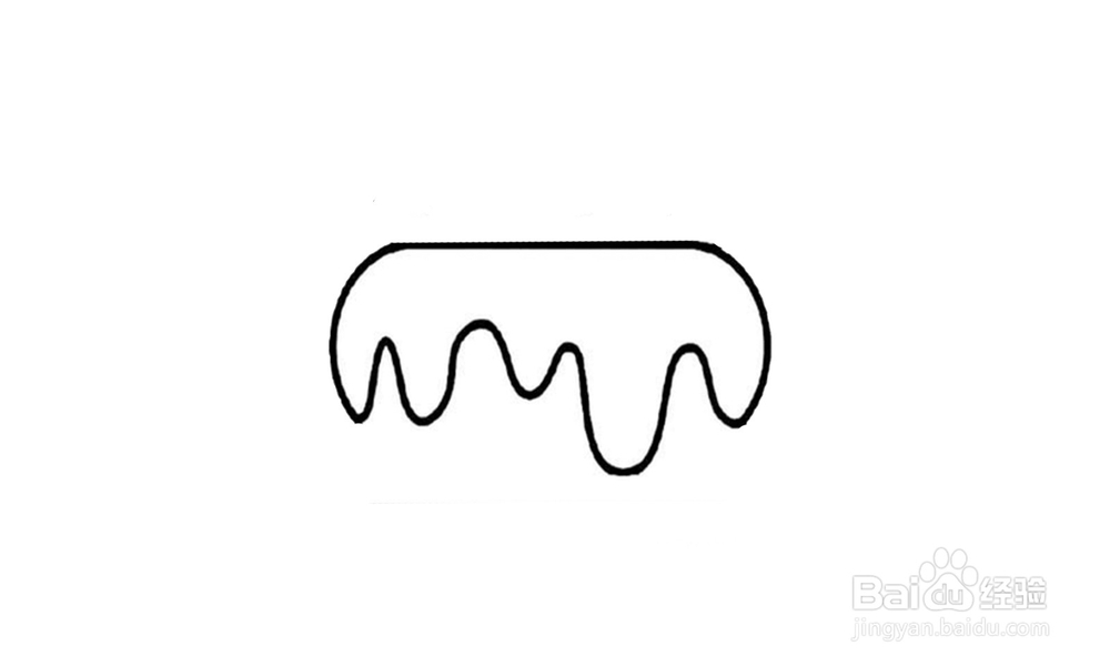 如何画出一个草莓蛋糕?