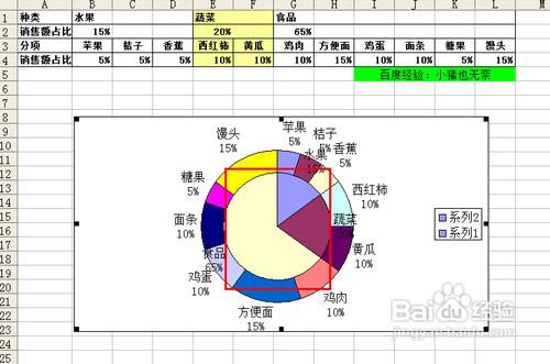 【Excel】复合饼图的制作技巧
