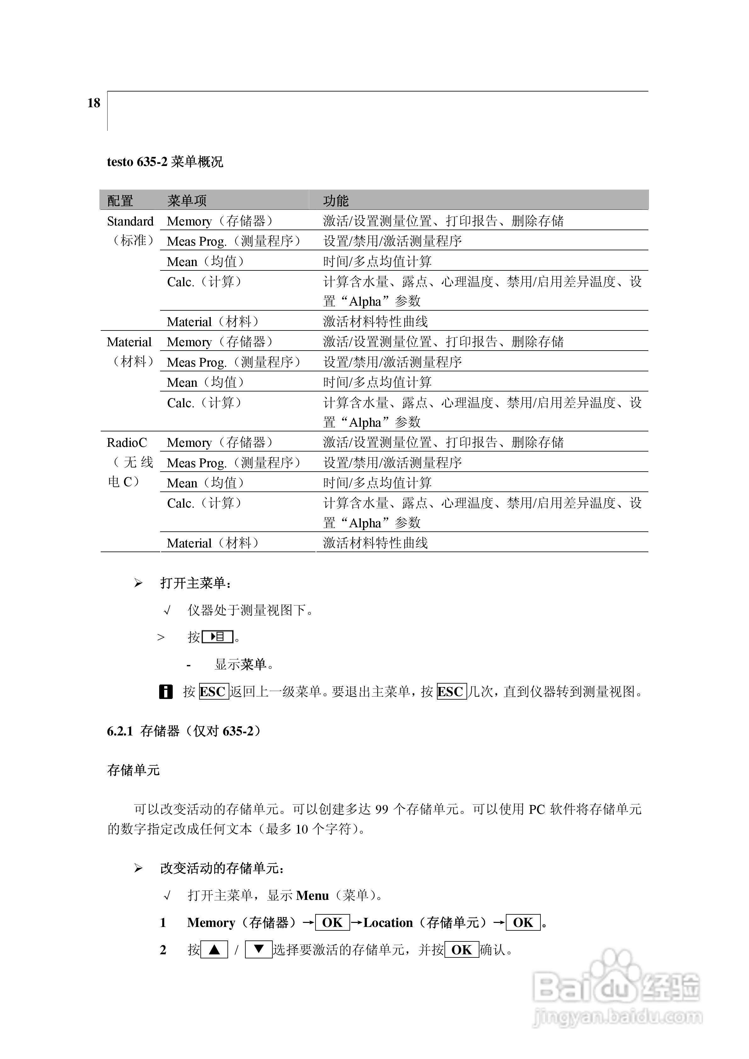 德图testo 635湿度/温度/压力露点测量仪器使用说明书:[2]