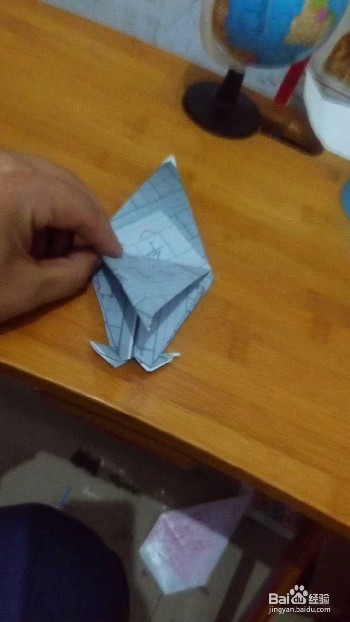 亲子鸟类手工折纸乌鸦的折法图解步骤