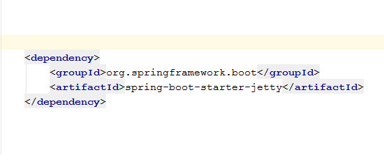 spring boot使用jetty作为web容器